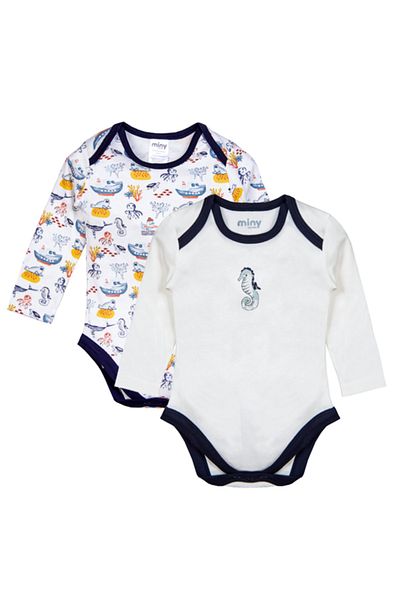 Miny Center Baby Boy Long Sleeve Bodysuit
