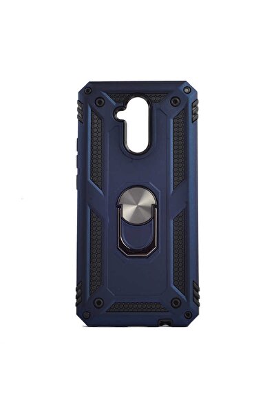 ZM STORE Huawei Mate 20 Lite Kılıf Zore Vega Tank Yüzüklü Standlı Kapak