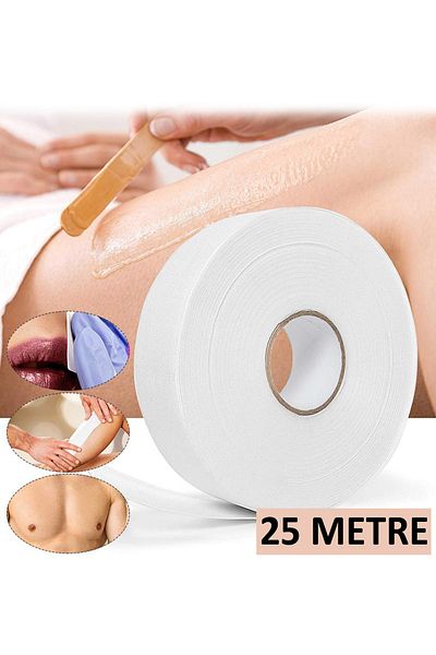 Poolipo Roll Waxing Cloth 25 Meters - Waxing Cloth for Body, Leg and Face