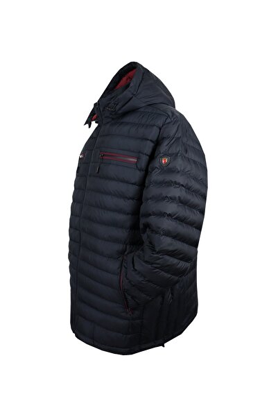 DEKONS Plus Size Hooded Detachable Coat