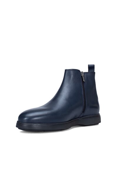 Alba Lacivert Hakiki Deri Erkek Bot