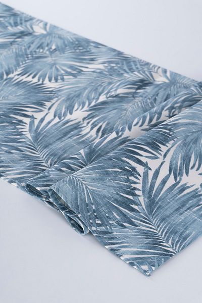 ALTINPAMUK Tesatura Rezistenta la Pete Alerg de In Palm Blue 40x140