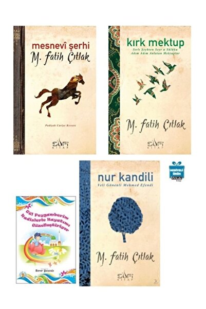 Sufi Kitap Gülpeygamber- Mesnevi Şerhi - Kırk Mektup - Nur Kandili Gönenli Me...