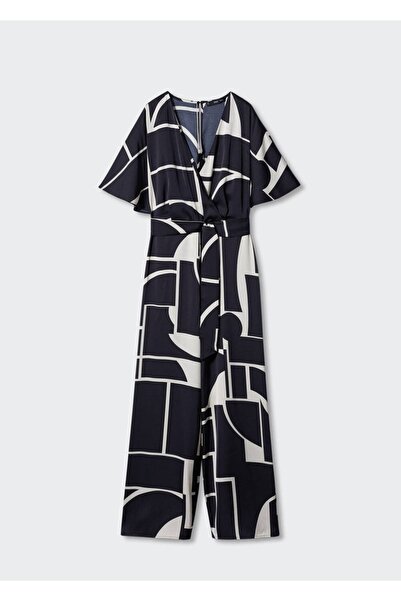 MANGO Woman Desenli Saten Tulum