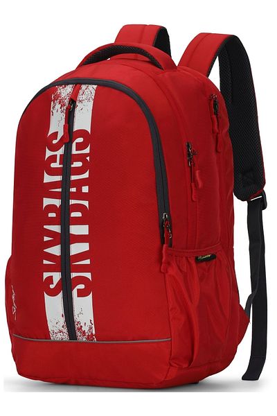 Skybags Rucksack - Rot - Mit Slogan