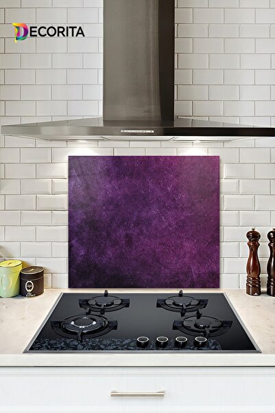 Decorita Zaštitna ploča za stakleni šporet | Ljubičasta tekstura | 52cm X 60cm