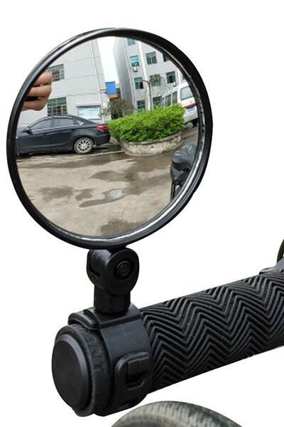 TechnoStation Bisiklet Dikiz Aynası Geniş Açılı Direksiyon Scooter Aynası Gidon Aynası
