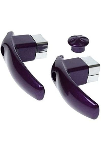 MFS Purple Handle Handle Set - Teapot Handle with Screw on the Front and Top