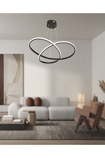 TT AYDINLATMA Tt310-sy Trio Modeli Mat Siyah ( Beyaz Işık ) Led Avize