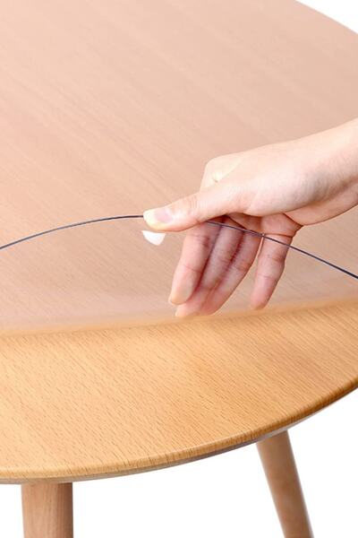 VİLİNZE Διαφανές Pvc 1,2 mm Καθαριζόμενο Παχύ Προστατευτικό Κάλυμμα Τραπεζιού Avanos