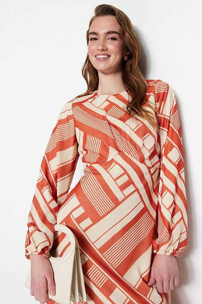 Trendyol Modest Dress - Orange - A-line