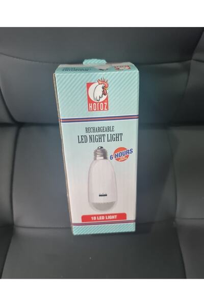 Horoz 4w E27 Şarjlı Beyaz Led Ampul