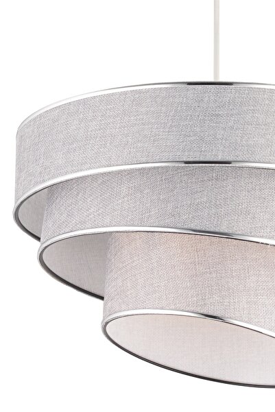 NisaLuce Nisa Luce Star-3 Kat Pasta Avize Gri/gümüş Biyeli