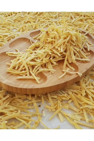 Egelinin Bahçesi Ev Yapımı Erişte El Açması Yumurtalı Katkısız Sade Erişte Ev Makarnası - 1 Kg