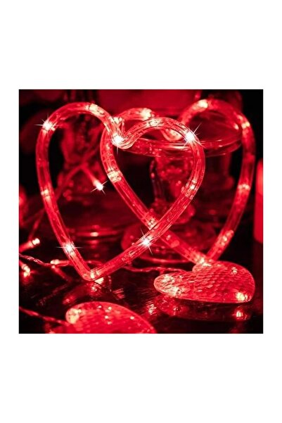 Happyland Kırmızı Kalpli Led Perde Işık (fişli) Perde Led (kalpli Model)
