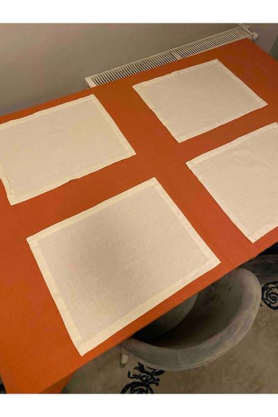 Viemso Set of 4 Natural Linen Authentic Placemats
