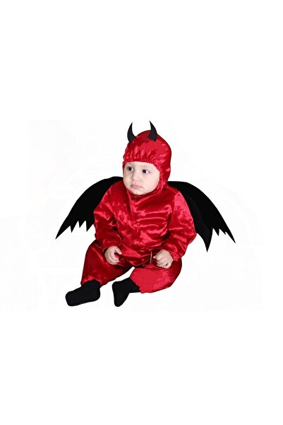 Annee Bakk Sevimli Şeytan Kostümü Bebek Halloween Kıyafeti