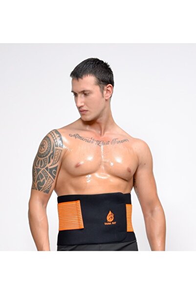 SAUNA SUIT Kad1n Erkek Termal Sauna Sporcu Kemeri Zay1flama Yağ Bel Göbek Eri...