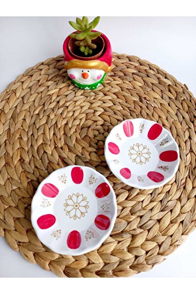 aksan plastik Tea Plate Set of 6 Melamine Tea Saucers, Coffee Shop Tea Coasters