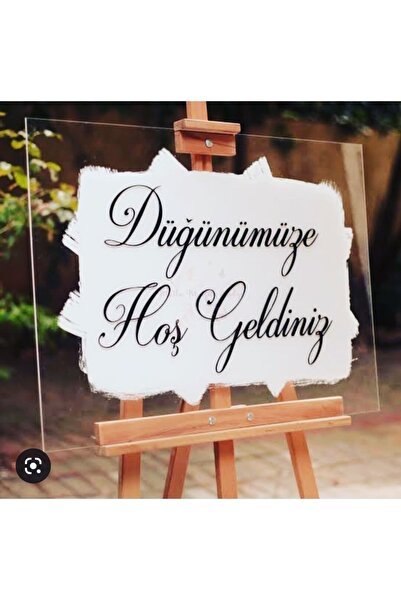 KAĞAN SÜS Şeffaf Karşılama Panosu