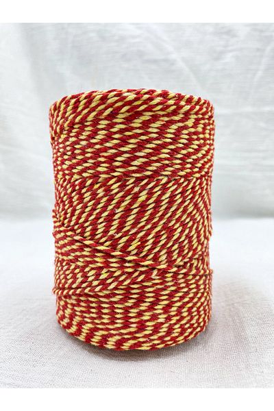 E Elmas Two Color Bundling Rope Yellow - Red (2-3MM-200GR-200M)