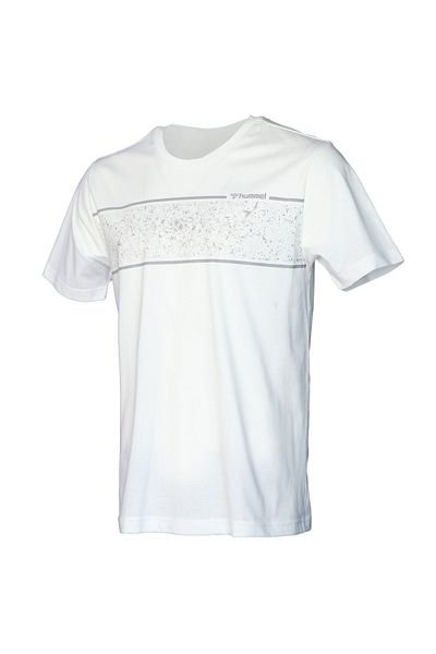 hummel Ανδρικό T-Shirt με λαιμόκοψη Wagner, λευκό 911695 -9003
