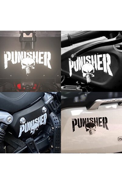 BENİMSER REKLAM Punisher Yazı 2 Adet Sticker