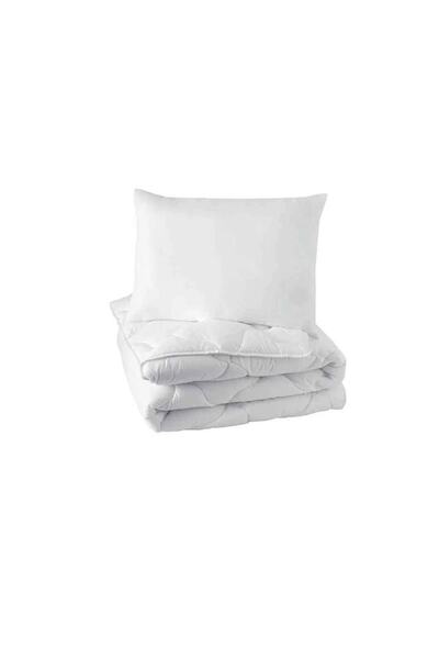 OZANHOM Double White Silicone Quilt and 2 800gr Pillows