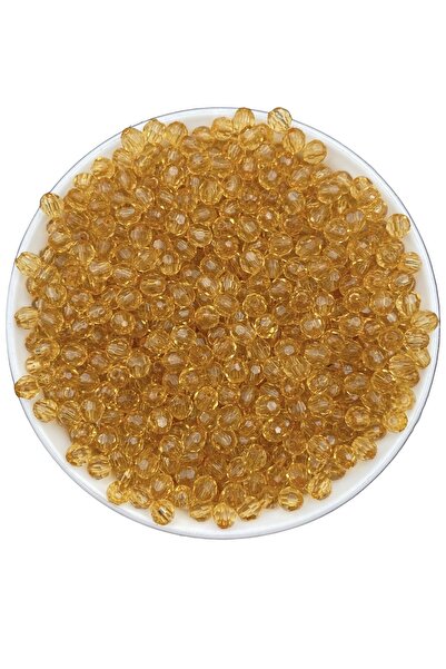 Hedef Bijuteri 25gr 6mm Mărgele acrilice model fagure de culoare muștar, biju...