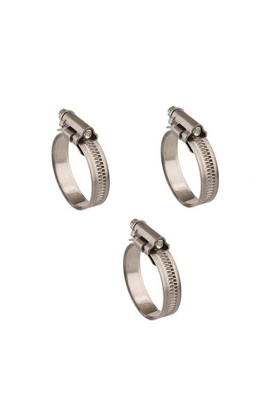 EYM Mikalor 3 Pieces W4 Hose Clamp 16-27 Mm Adjustable 304 Quality Stainless