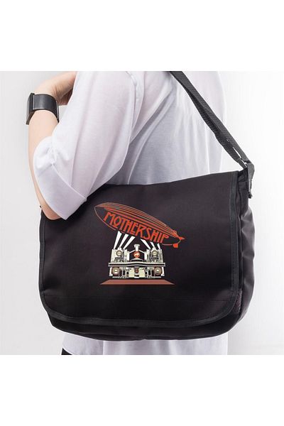 Touz Rock Series - Led Zeppelin Mothership Printed Unisex Messenger Bag