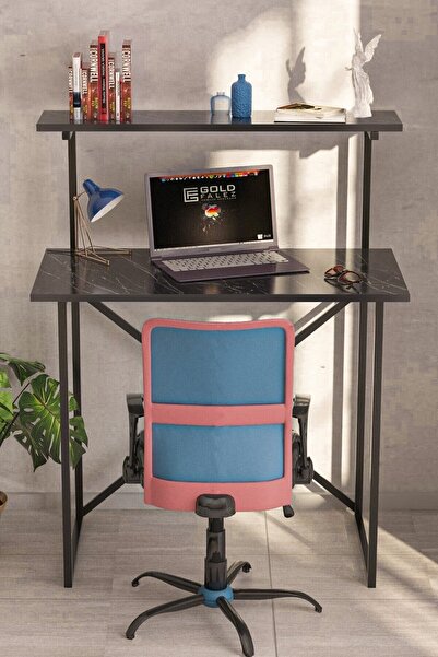 GOLDFALEZ Çalışma Masası Raf Kitaplık Çok Amaçlı Ofis Masa Bendir