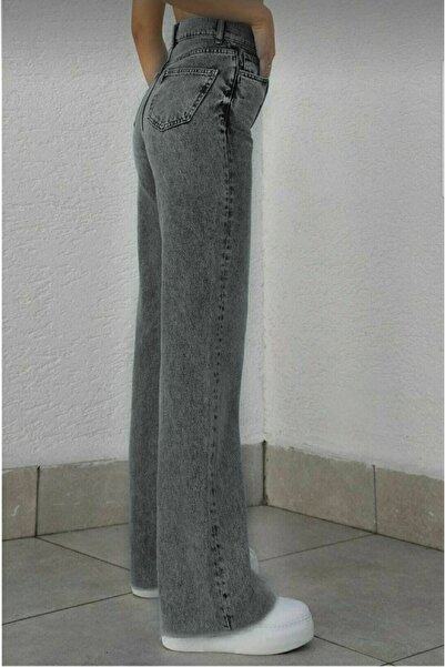 Livik NeSS Gold 90S - Smoke Colored, Snow LooSe LYcra, Super High WaiSt Denim JeanS