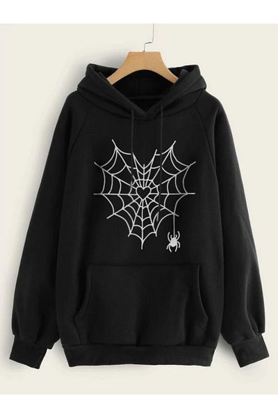 DENİKK Spider Web Gothic Hoodie