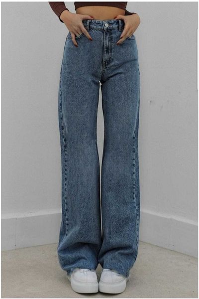 DRC trend Pantaloni de blugi din denim cu talie super înaltă pentru femei Liana Gold anii 90 (foarte comozi)