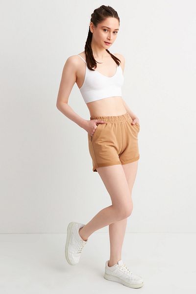 Runever High Waist Folded Women's Shorts 18728-1y