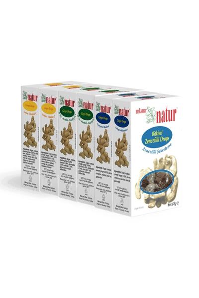 Natür Zencefil-nane/mentol-c Vitamin Karma Koli 65 gr (6'Lİ-2 ŞER ADET)) S.t....