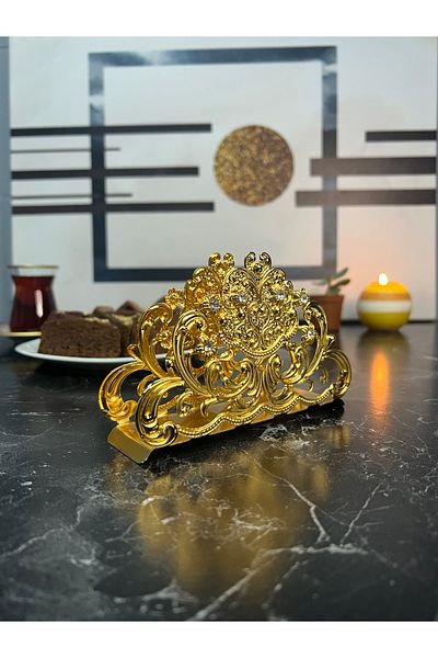 Ebed Stoned Luxury Metal Napkin Holder 1 Piece