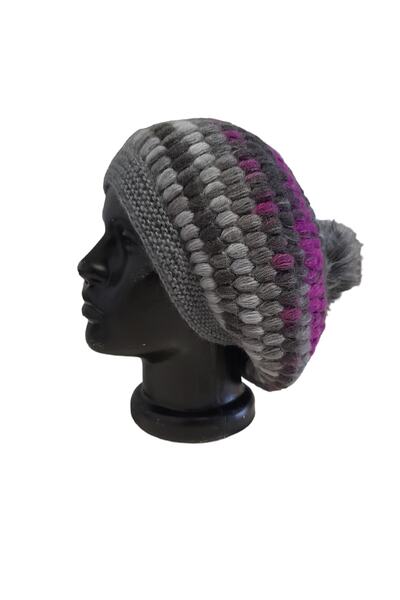 bi ters bi düz Elörgüsü Batik Fıstık Bere