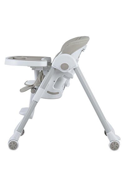 Prego Lucca Asansörlü- Tekerlekli Çift Tepsili Mama Sandalyesi