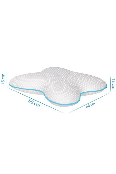 Viscofoam Butterfly Neck Supported Orthopedic Pillow Visco Pillow 55x46x13cm
