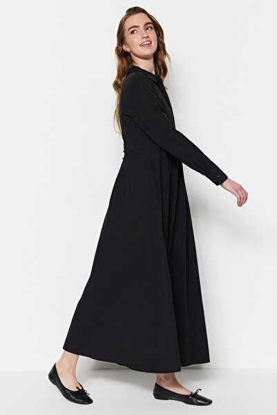 Trendyol Modest Dress - Black - Shirt dress