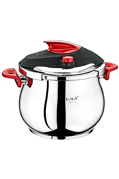 OMS PASLANMAZ 5102 2 Piece Klipso Lid Pressure Cooker 12 Liters