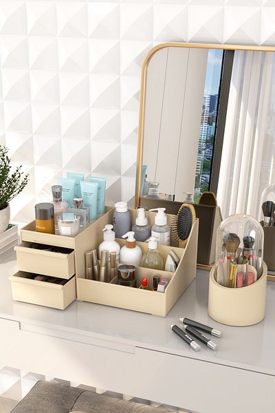 DOVİHOME Козметика за грим Bonnie и комплект органайзери за четки от 2 бр