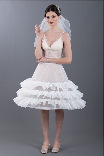 tp trendypetticoat Jupon Tarlatan Trendy Series Tr-232 Pes Voile Volane Mini Rochie Tarlatan