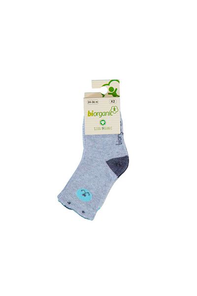 Biorganic Baby Organic Socks 2 Pack Green