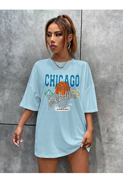Deocept Μπλουζάκι Unisex Oversize Chicago Printed