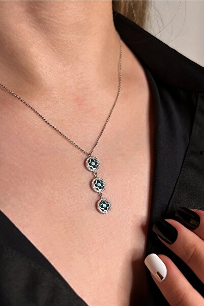 Argentum Concept 925 Ayar Gümüş Çiçek Dizisi Kolye - 23176201