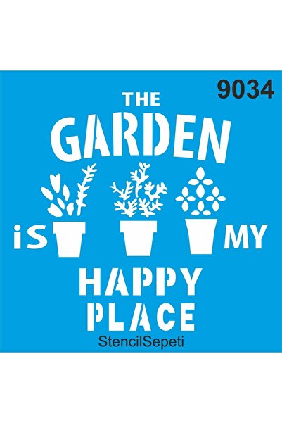 StencilSepeti زهور الحديقة - قالب الرسم الاستنسل 30x30 سم
