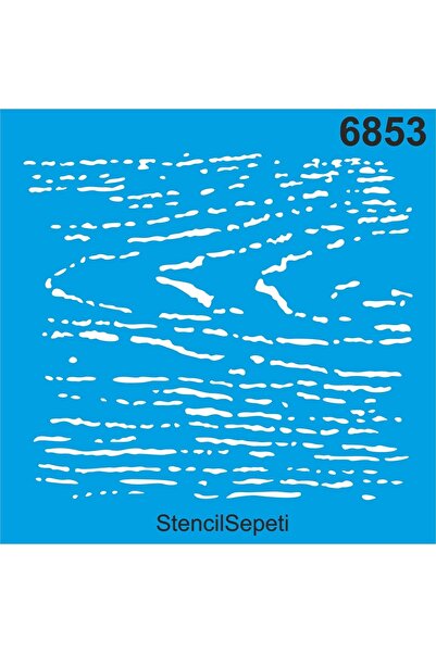 StencilSepeti نمط خشبي - قالب رسم استنسل 40x40 سم